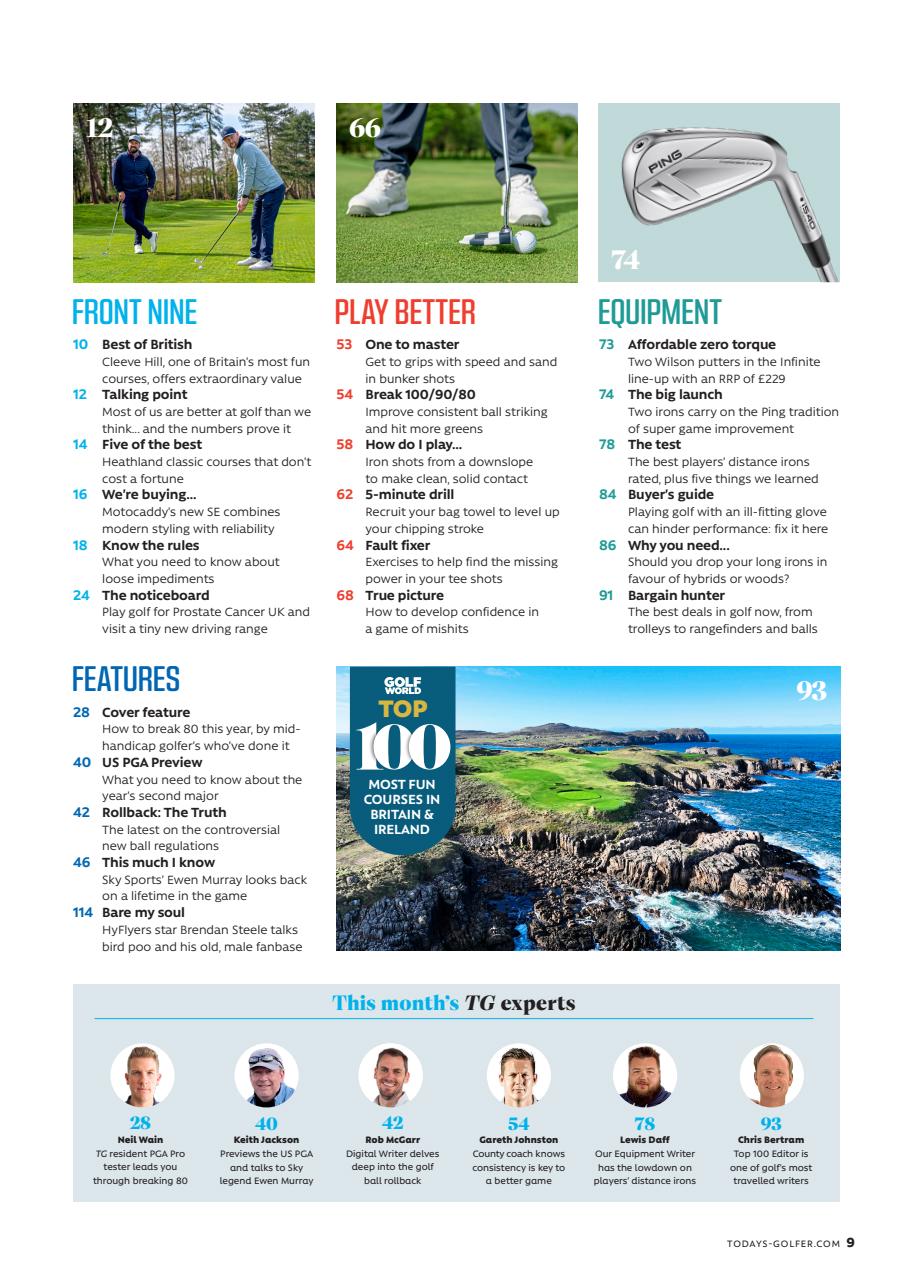 Today's Golfer Preview Pages