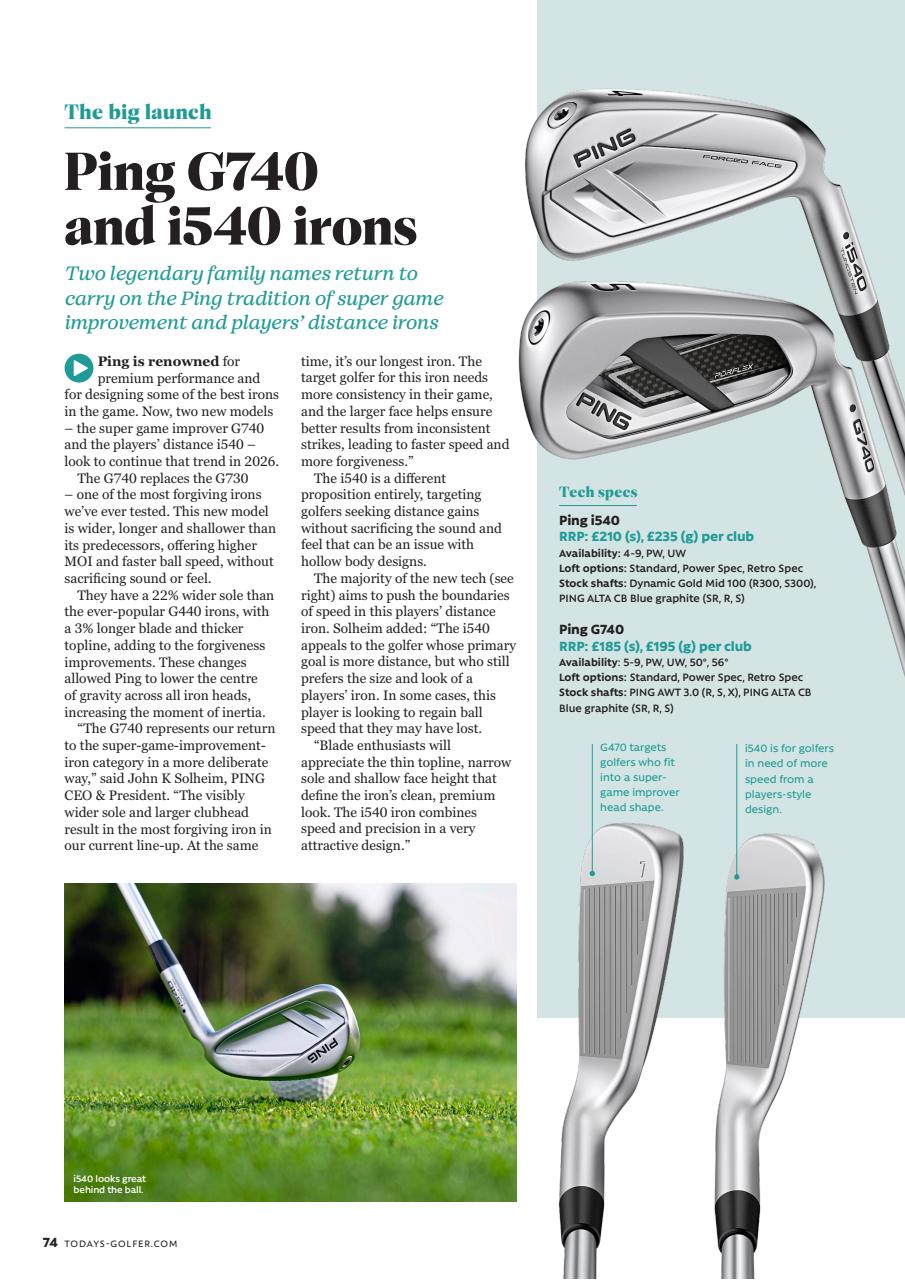 Today's Golfer Preview Pages