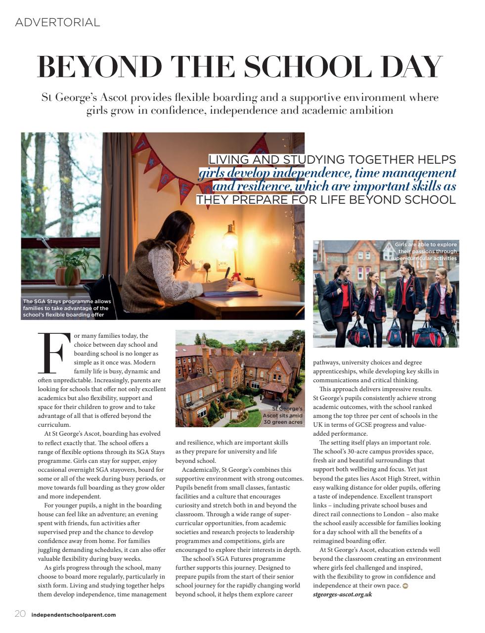 Independent School Parent Preview Pages