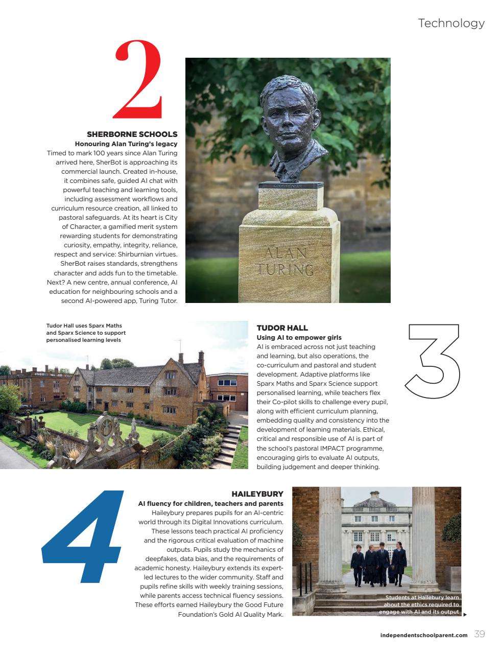 Independent School Parent Preview Pages