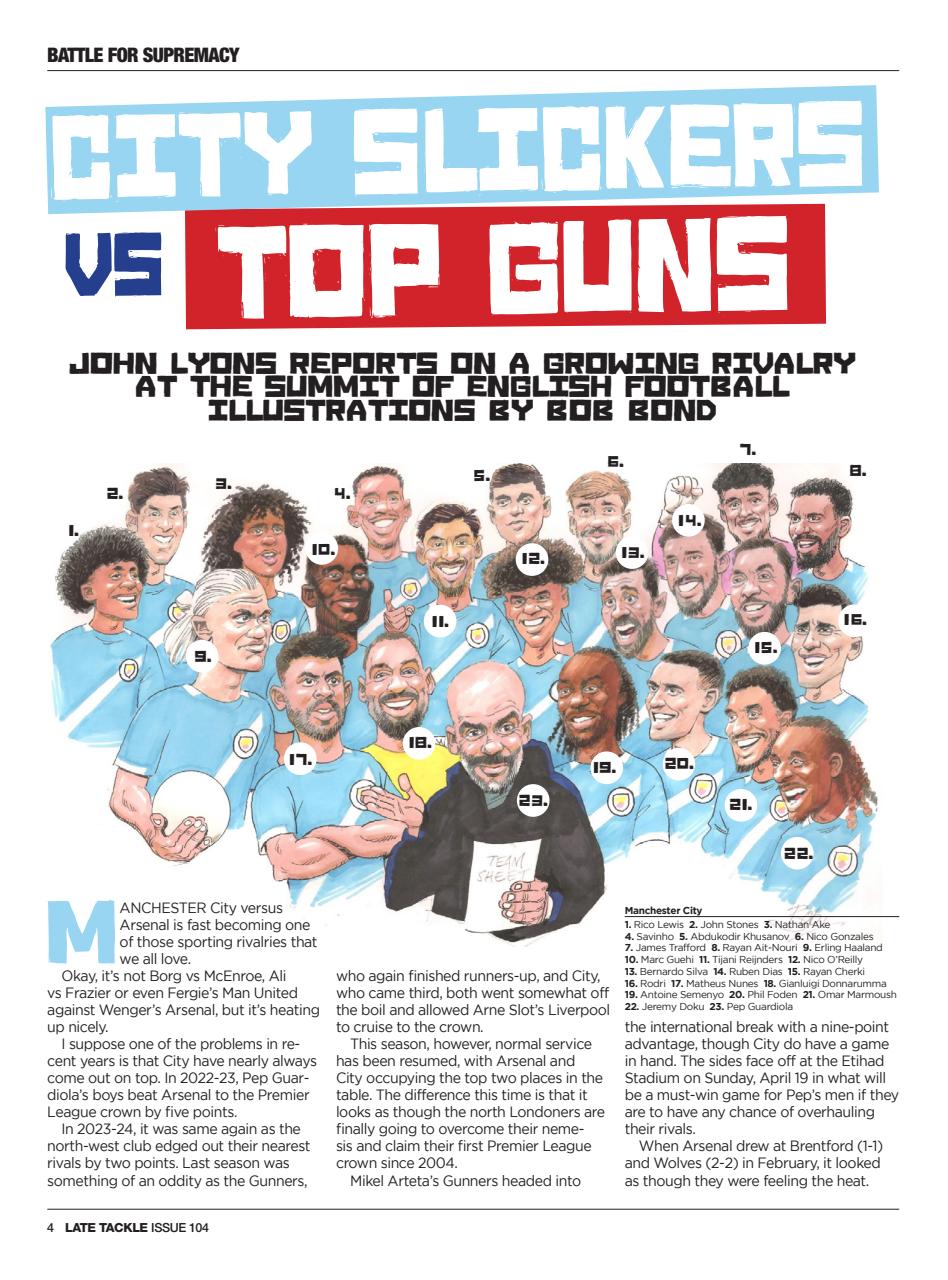 Late Tackle Football Magazine Preview Pages
