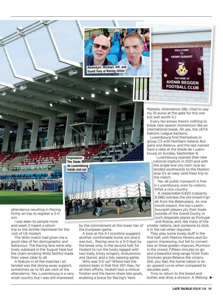 Late Tackle Football Magazine Preview Pages