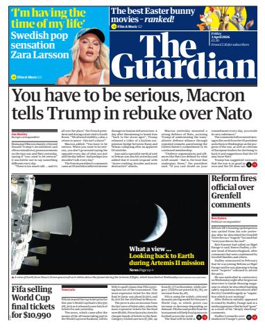 The Guardian Newspaper issue Friday, 03 April 2026