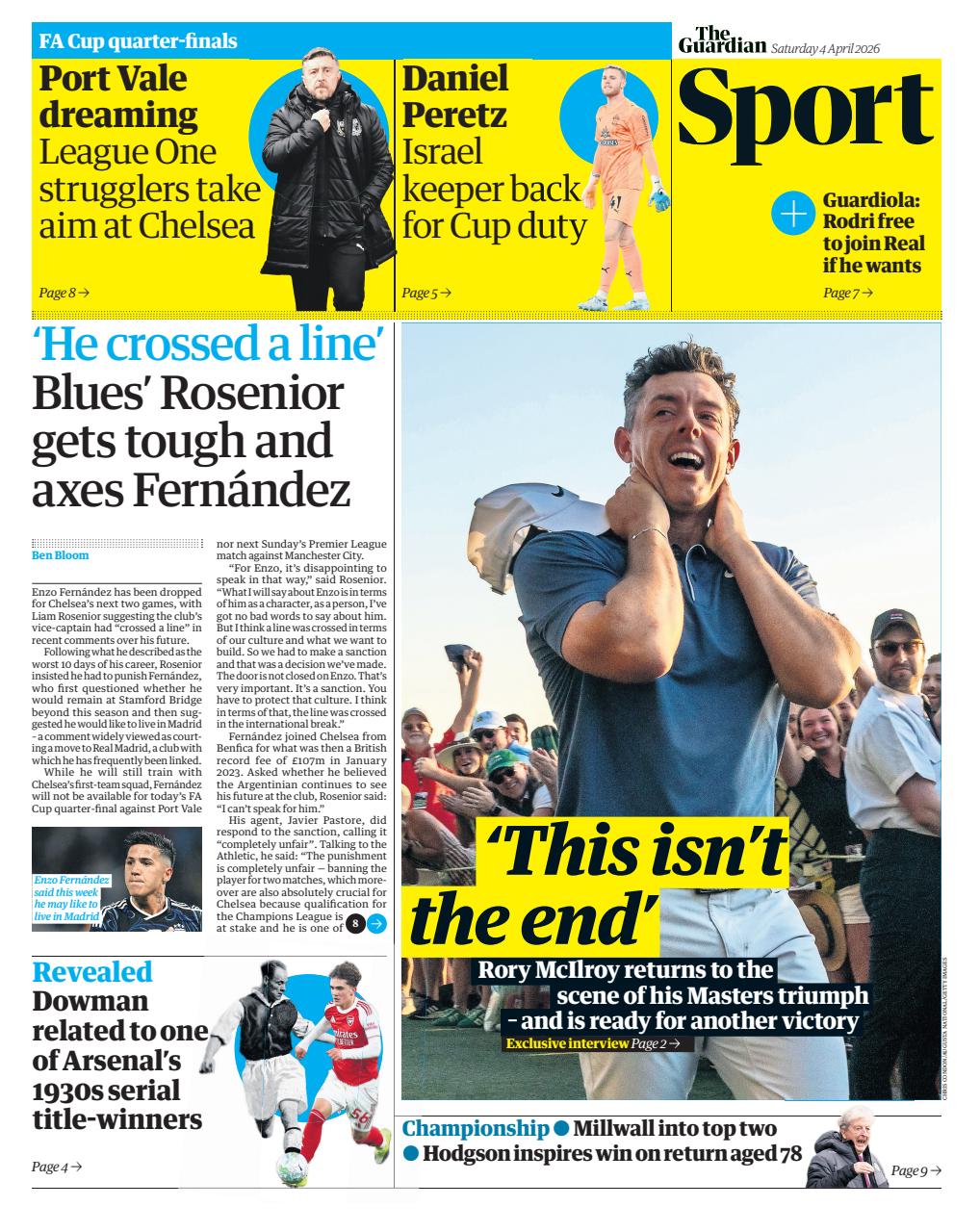 The Guardian Newspaper Preview Pages