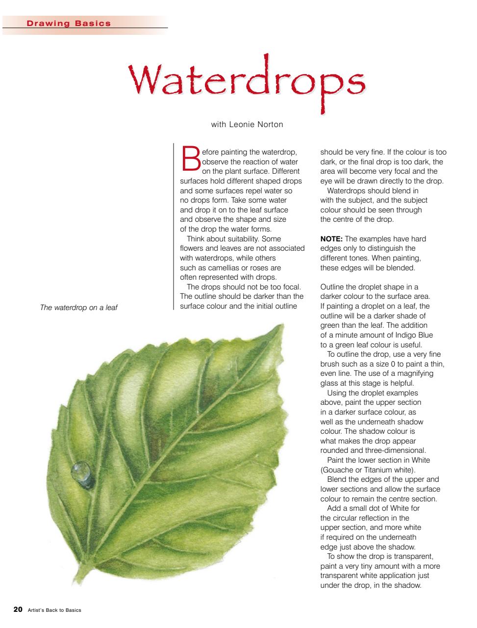 Artists Back to Basics Preview Pages