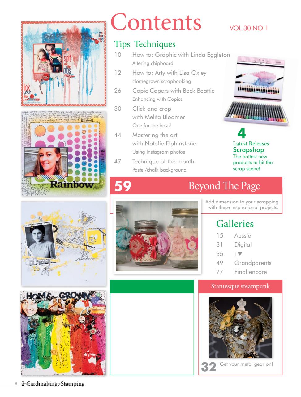 Australian Cardmaking Stamping and Papercraft Preview Pages