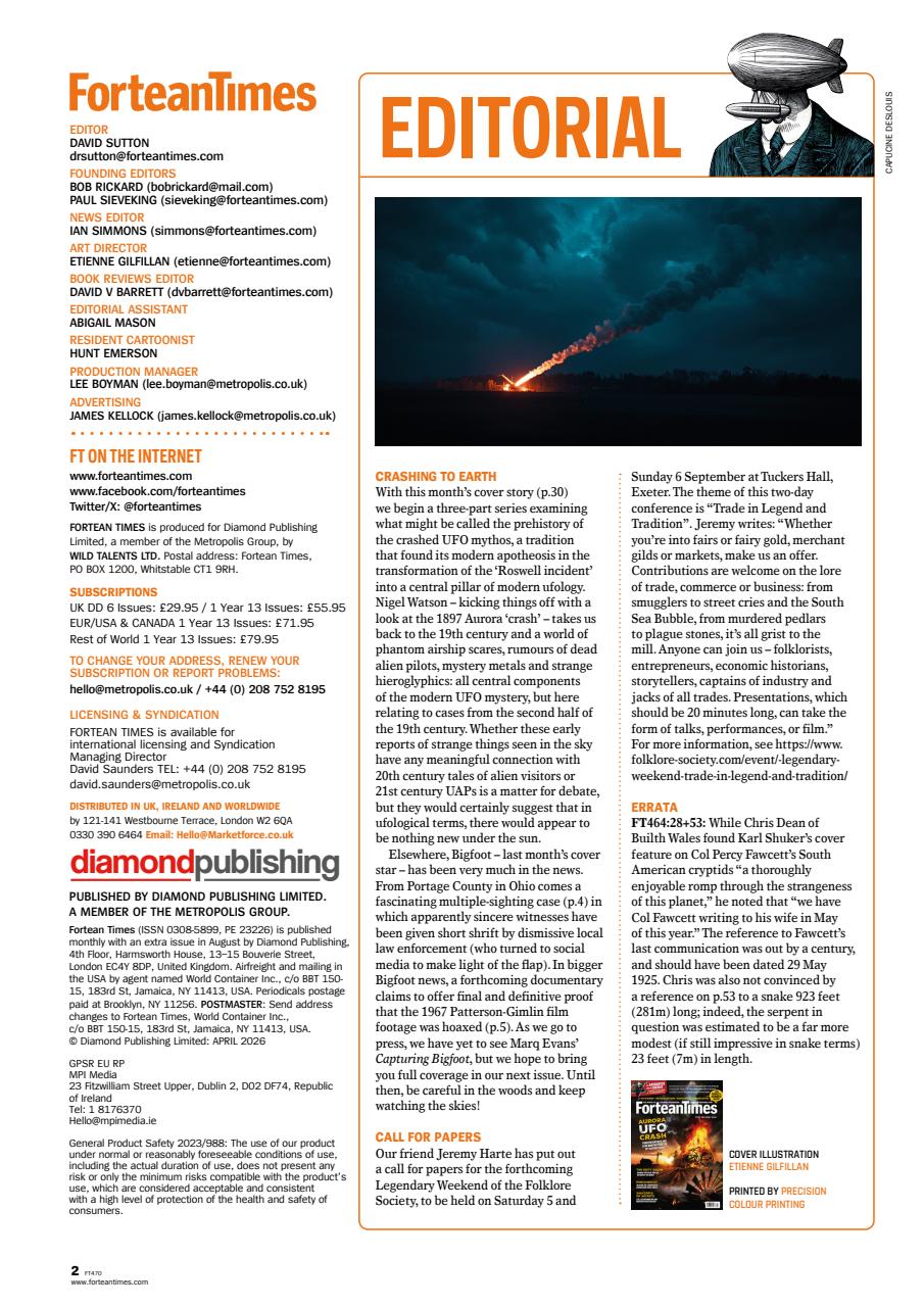 Fortean Times Preview Pages