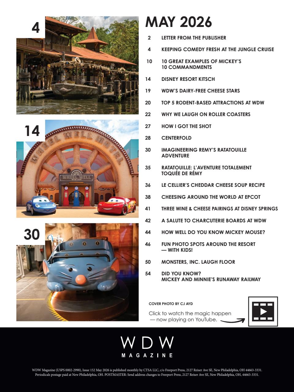 WDW Magazine Preview Pages
