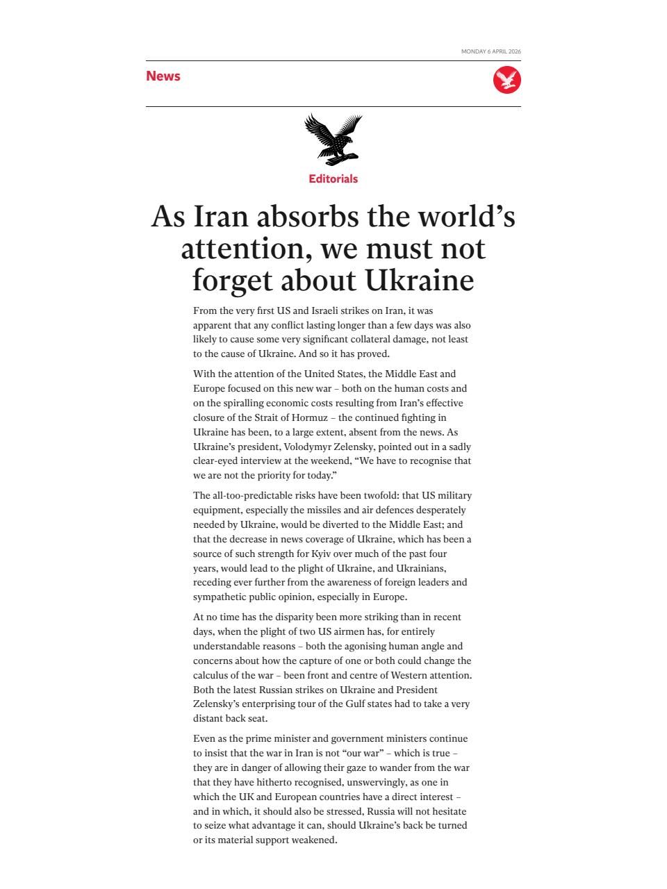 The Independent Daily Edition Newspaper Preview Pages