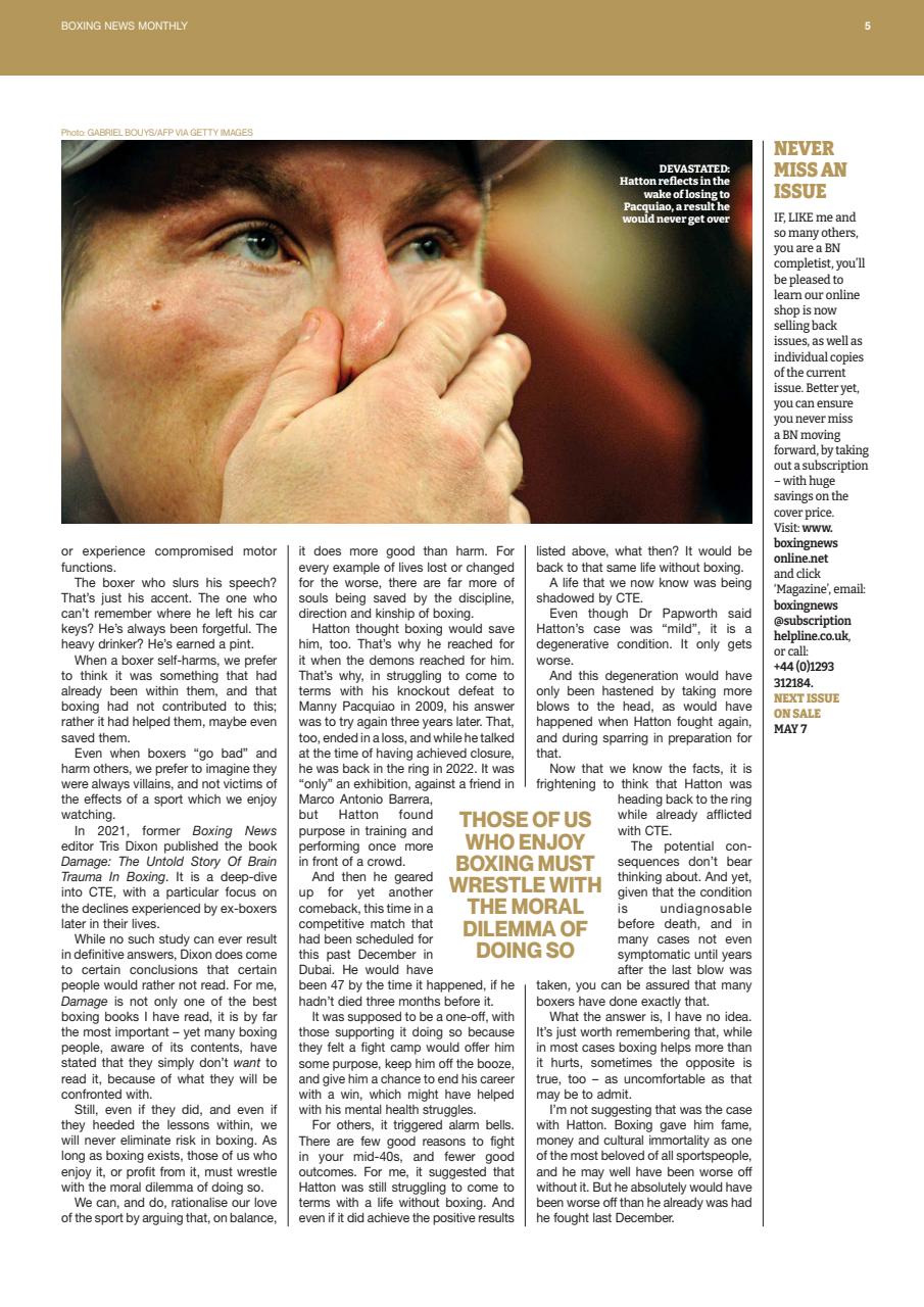 Boxing News Preview Pages