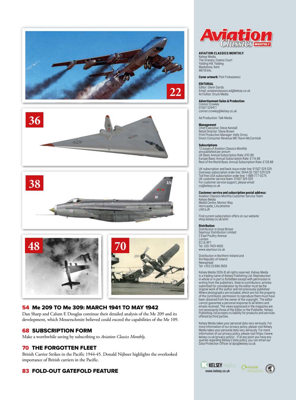 Aviation Classics Monthly Preview Pages