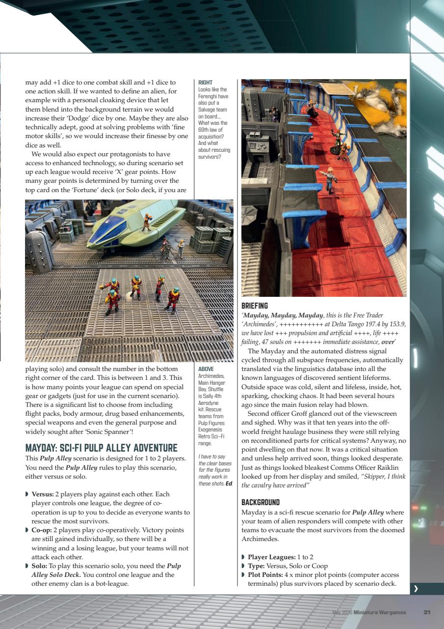 Miniature Wargames Preview Pages