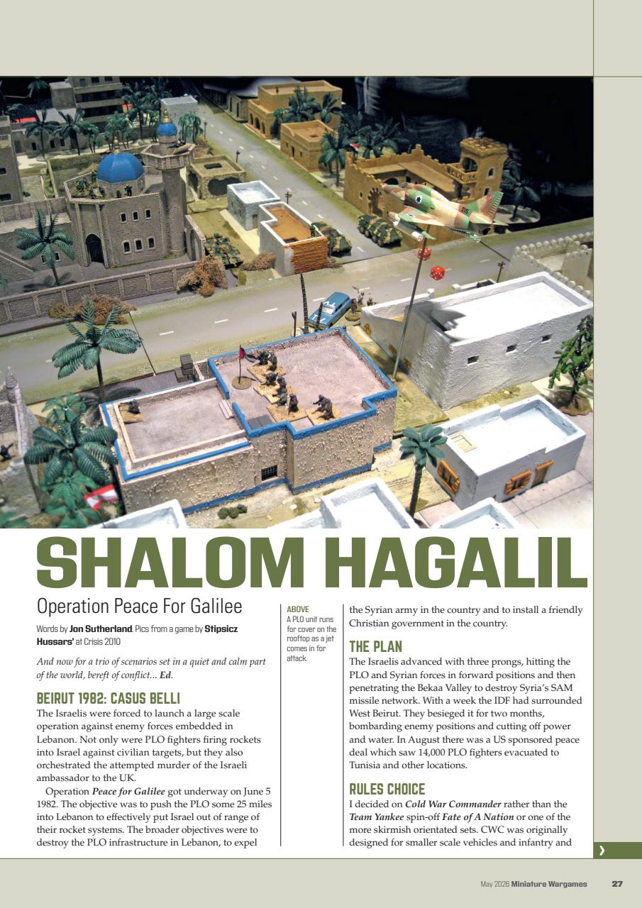 Miniature Wargames Preview Pages