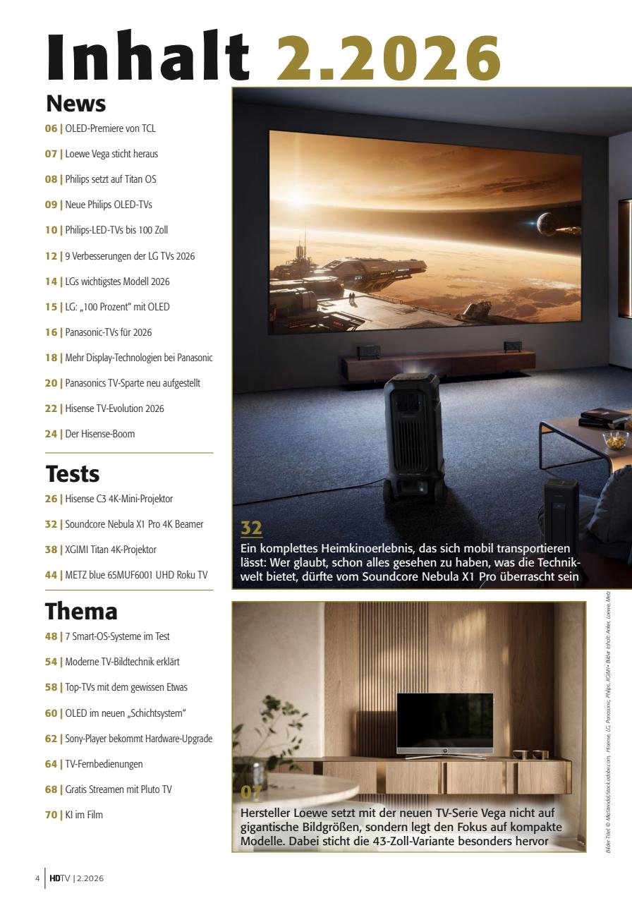 HDTV Preview Pages