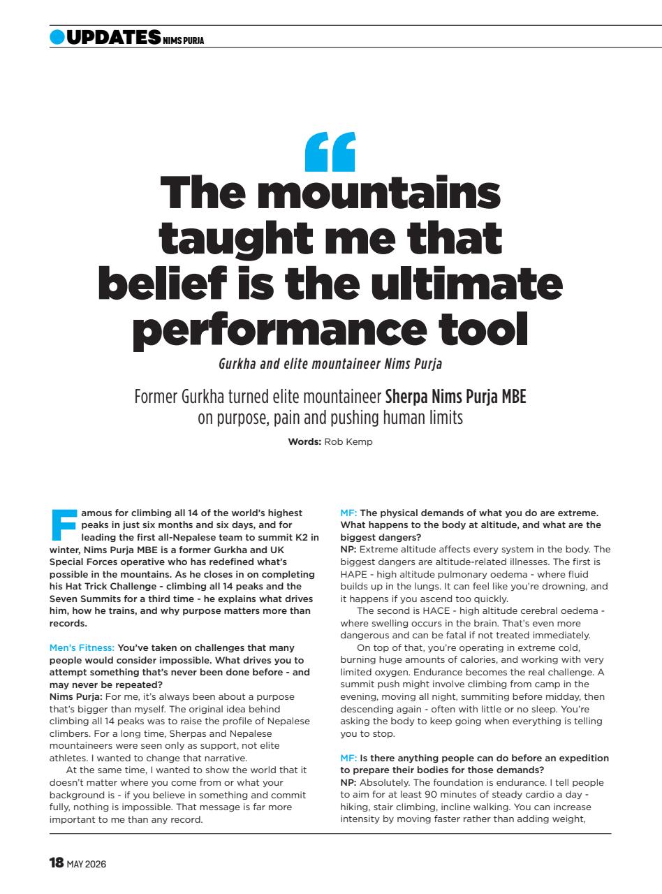 Men's Fitness Preview Pages