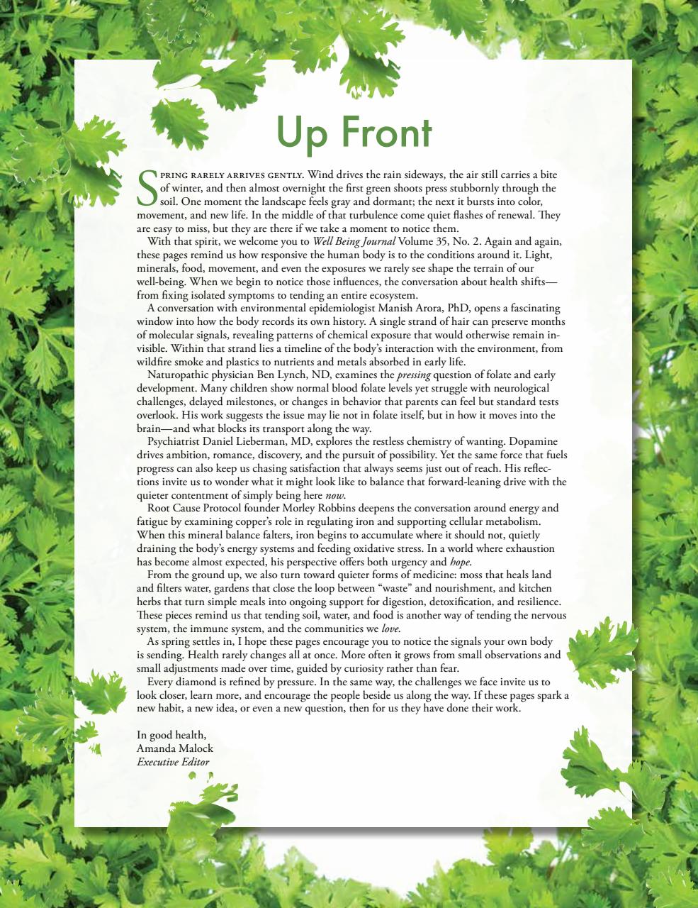 Well Being Journal Preview Pages