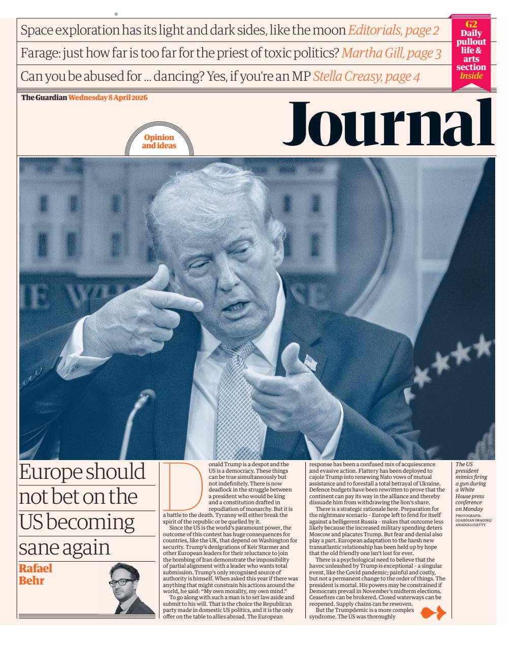 The Guardian Newspaper - Wednesday, 08 April 2026 Back Issue