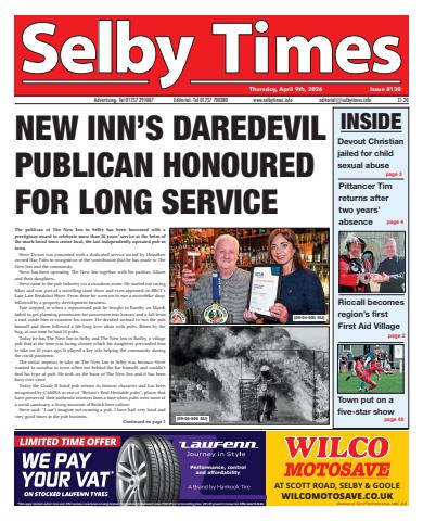 Selby Times issue April 9th 2026