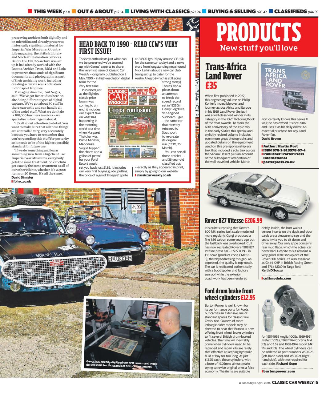 Classic Car Weekly Preview Pages