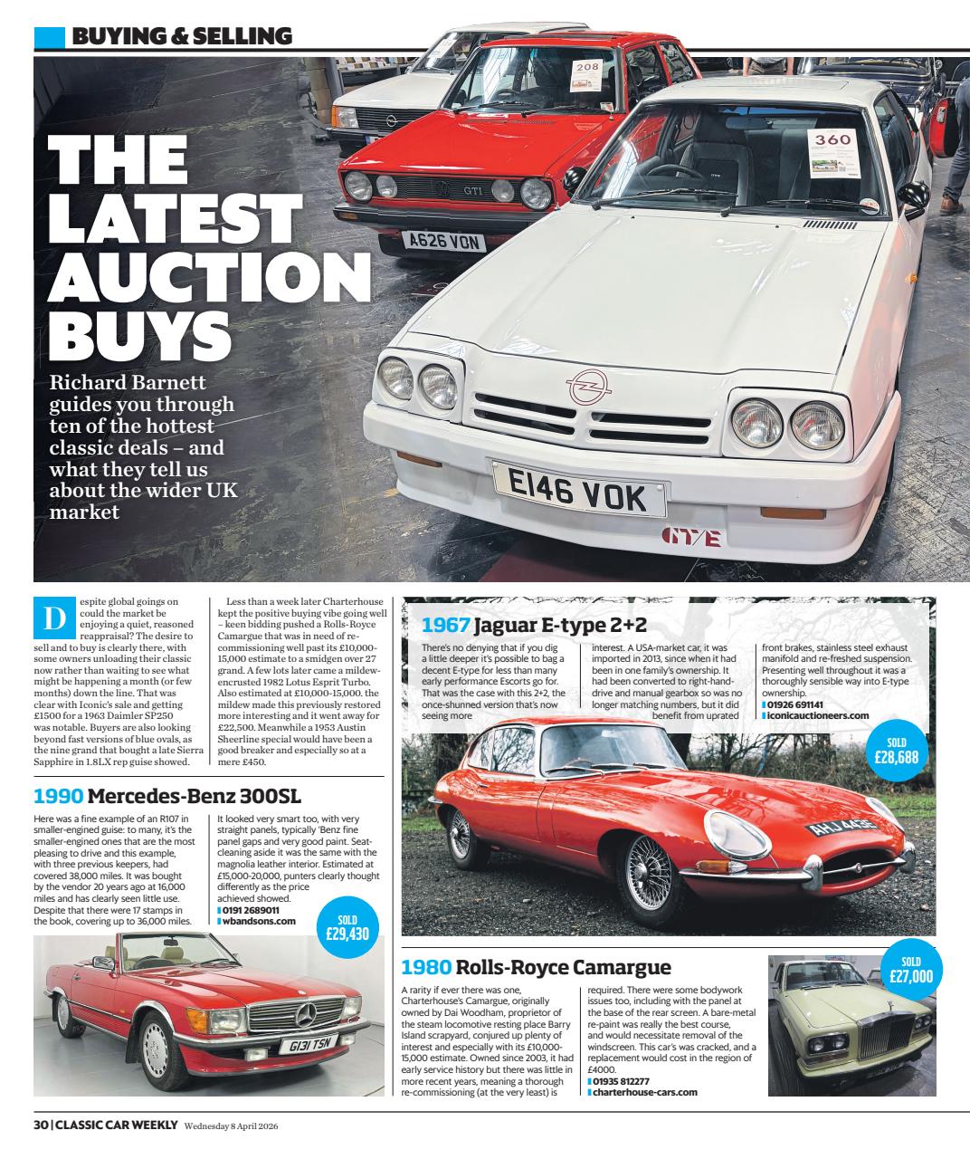 Classic Car Weekly Preview Pages