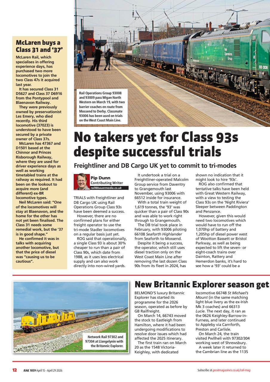 Rail Preview Pages
