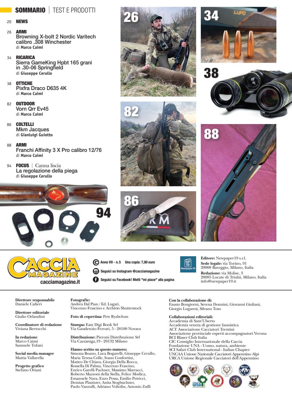 Caccia Magazine Preview Pages