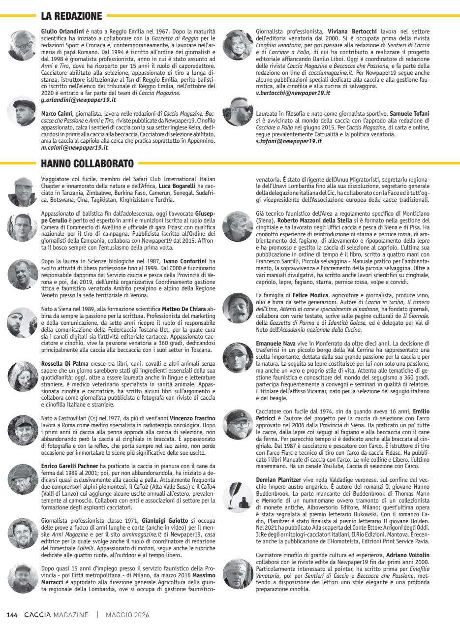 Caccia Magazine Preview Pages