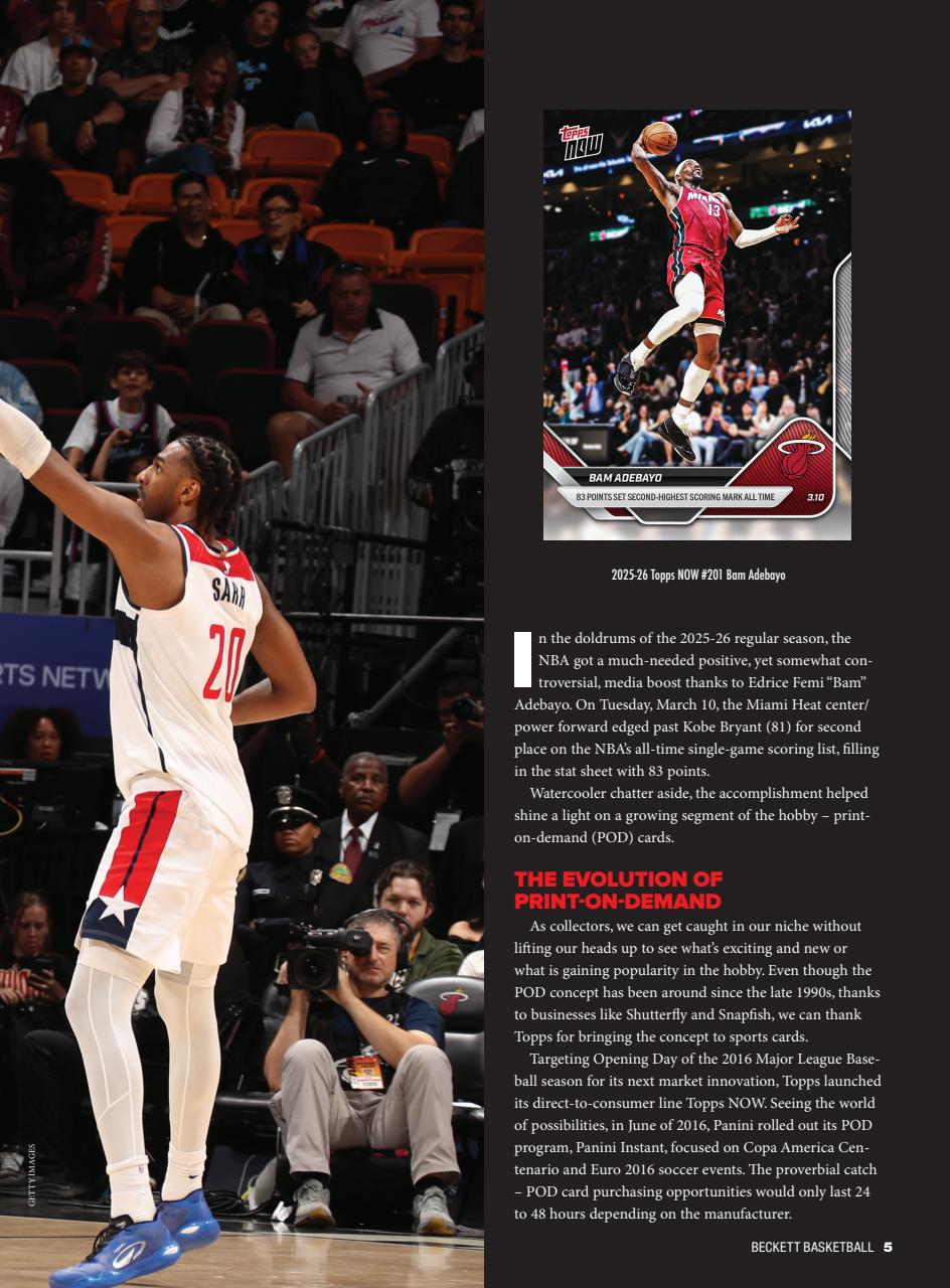 Beckett Basketball Magazine Preview Pages