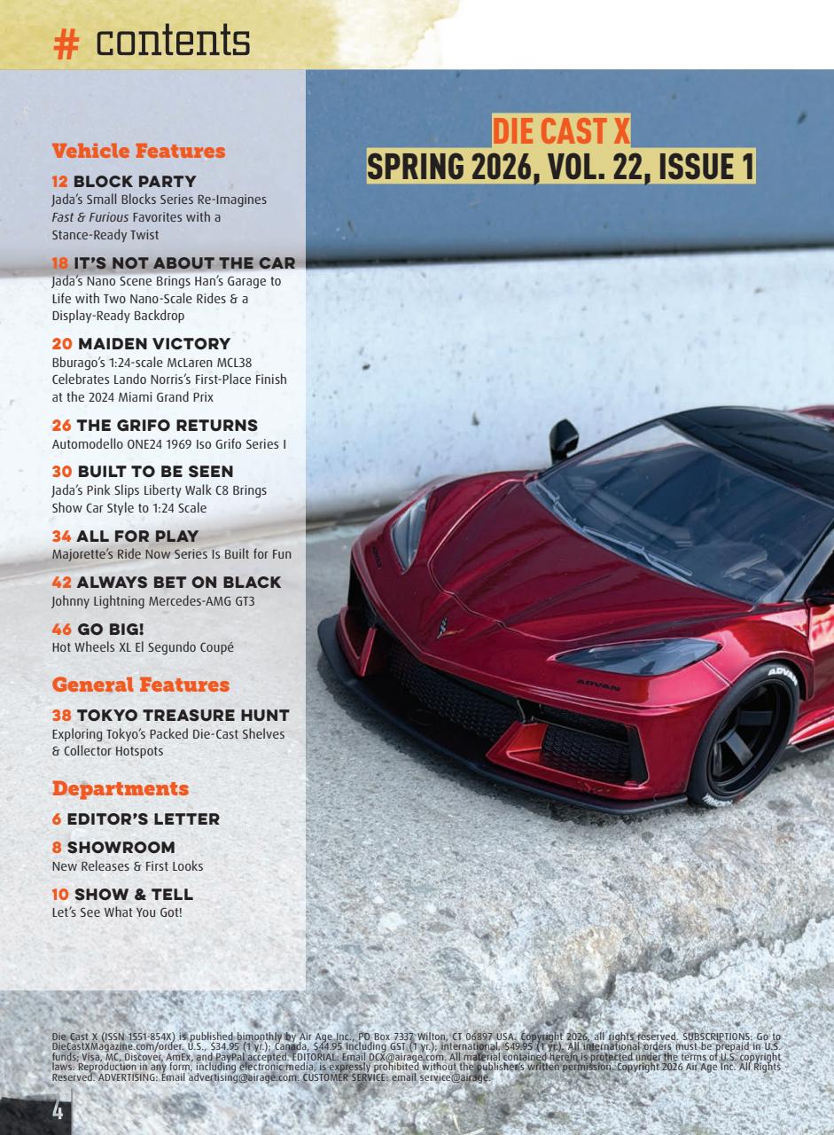 Die Cast X Magazine Preview Pages