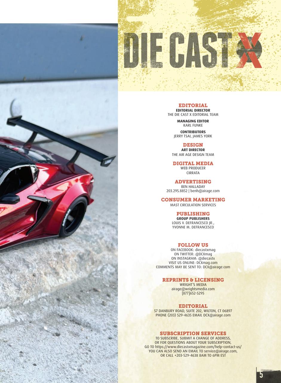 Die Cast X Magazine Preview Pages