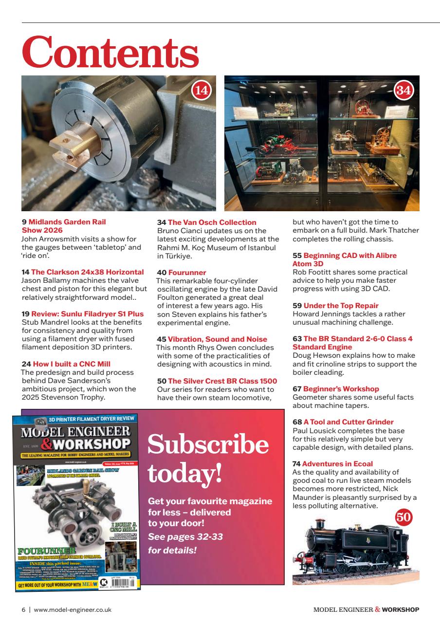 Model Engineer & Workshop Magazine Preview Pages