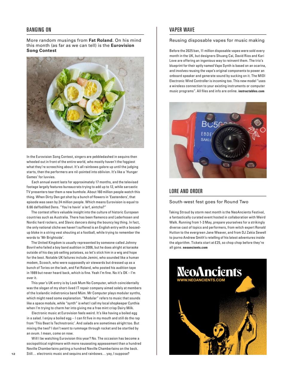 Electronic Sound Preview Pages