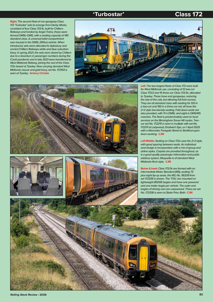 Train Fleet Modern Railways Magazine - Rolling Stock Review 2026 Special Issue