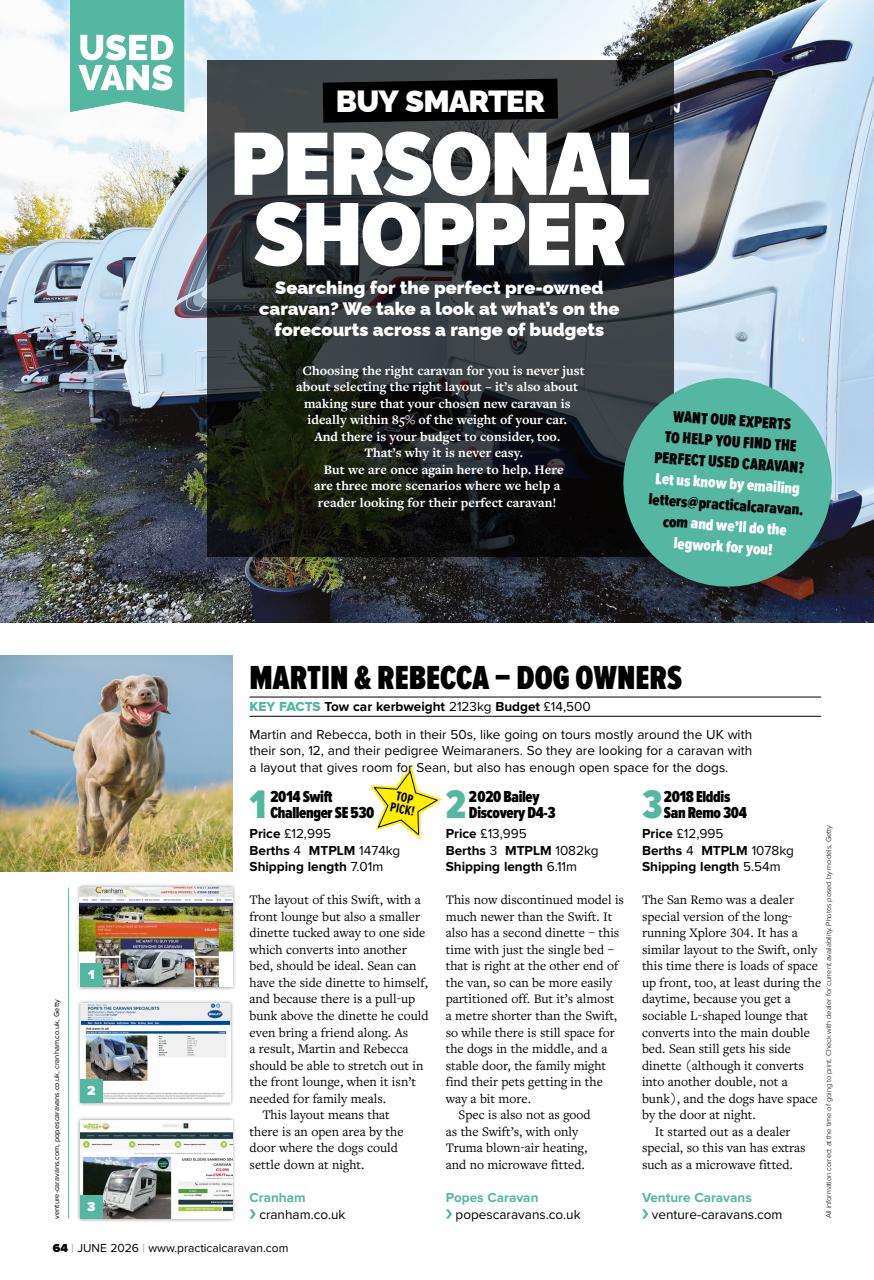 Practical Caravan Preview Pages