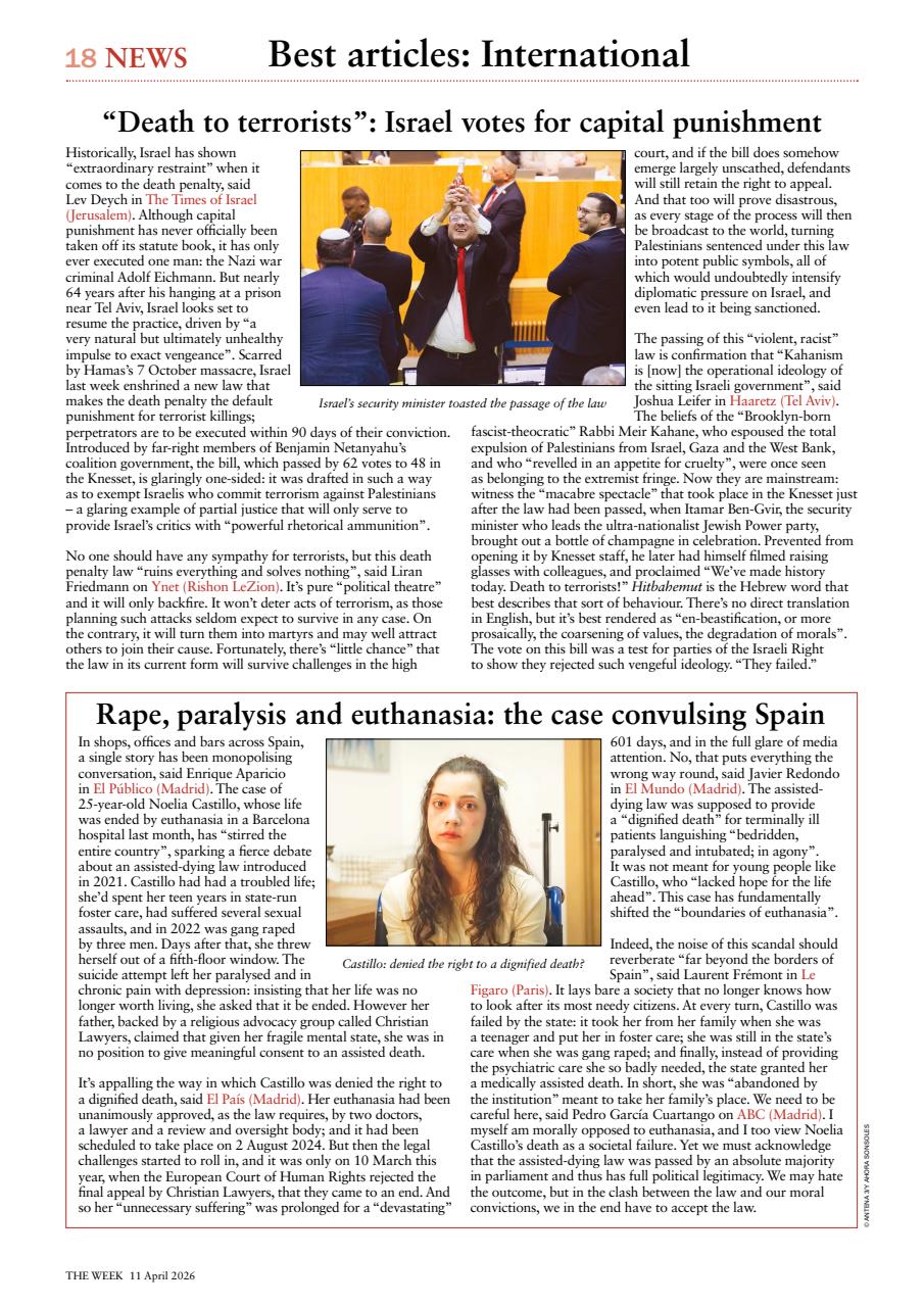 The Week Preview Pages