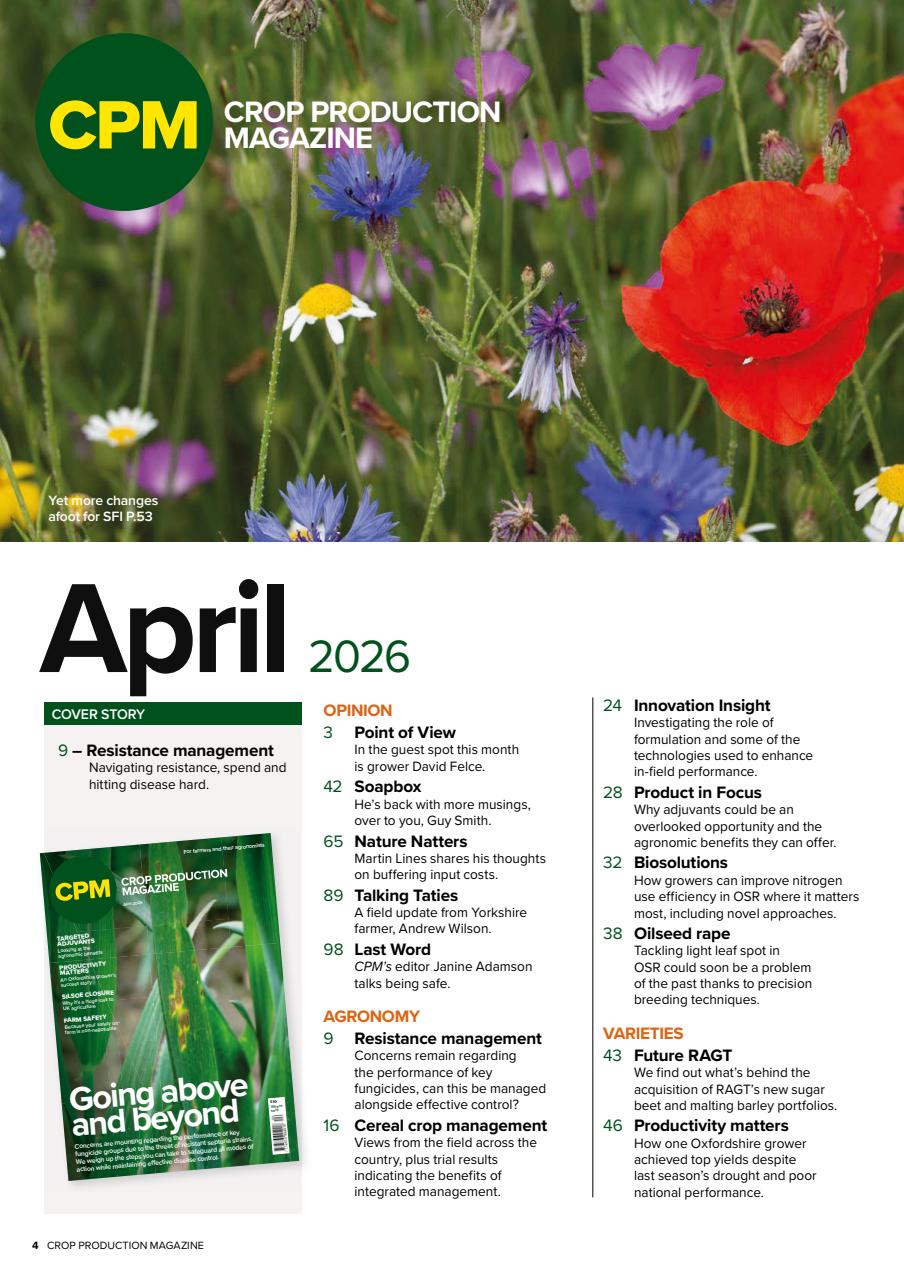 Crop Production Magazine Preview Pages