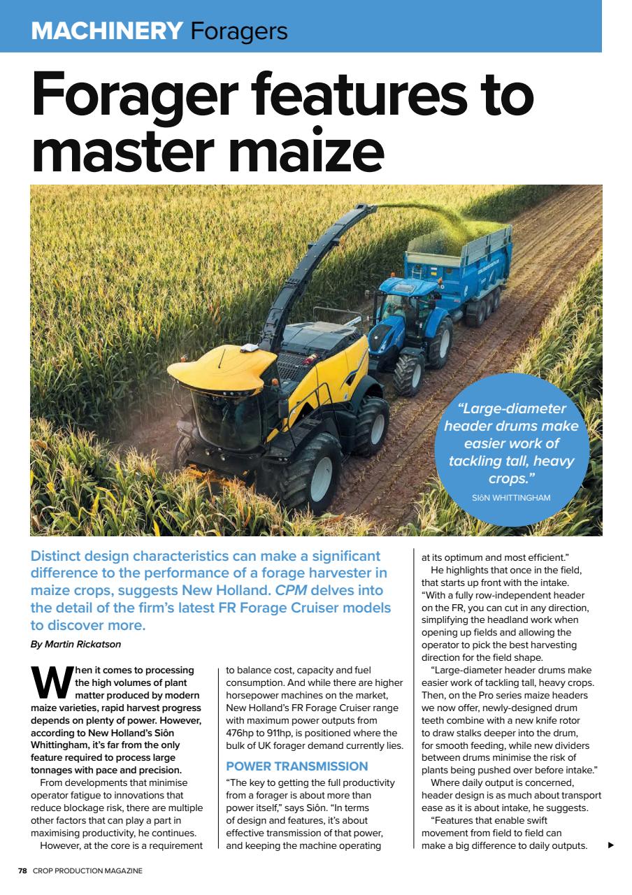 Crop Production Magazine Preview Pages