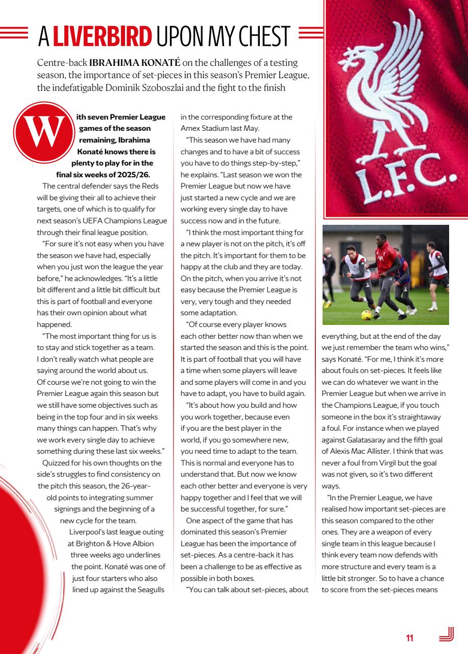 Liverpool FC Programmes Preview Pages