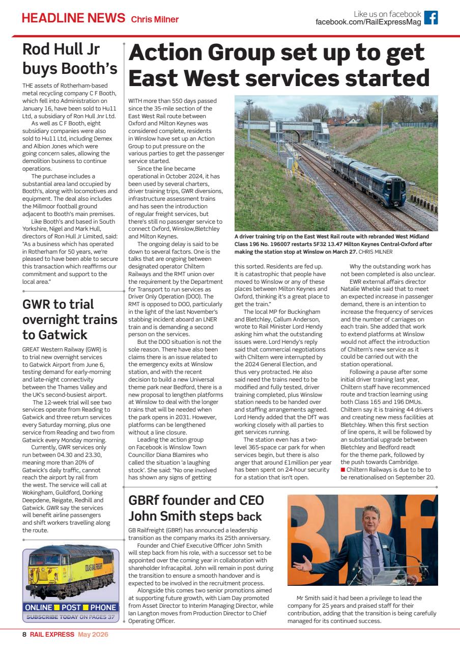 Rail Express Preview Pages