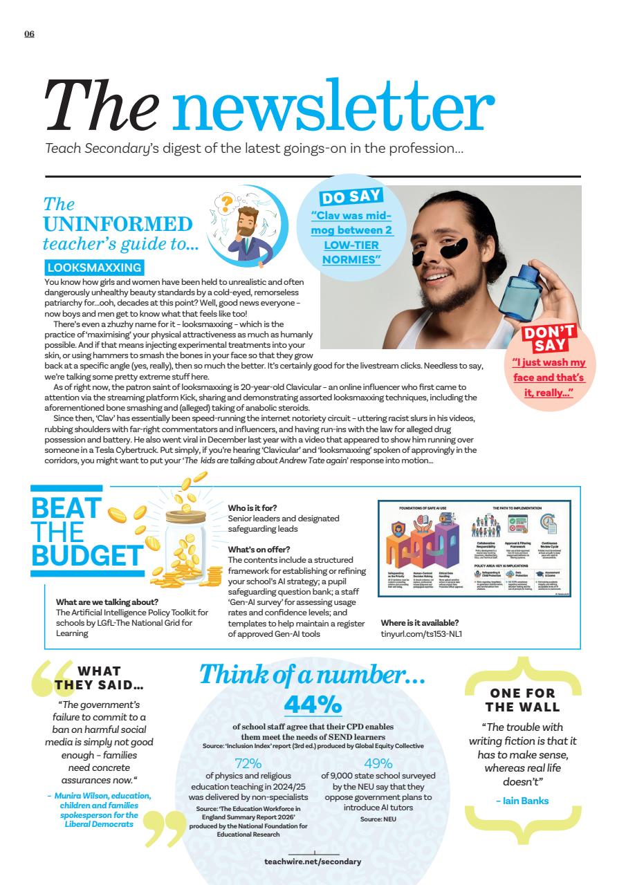 Teach Secondary Preview Pages