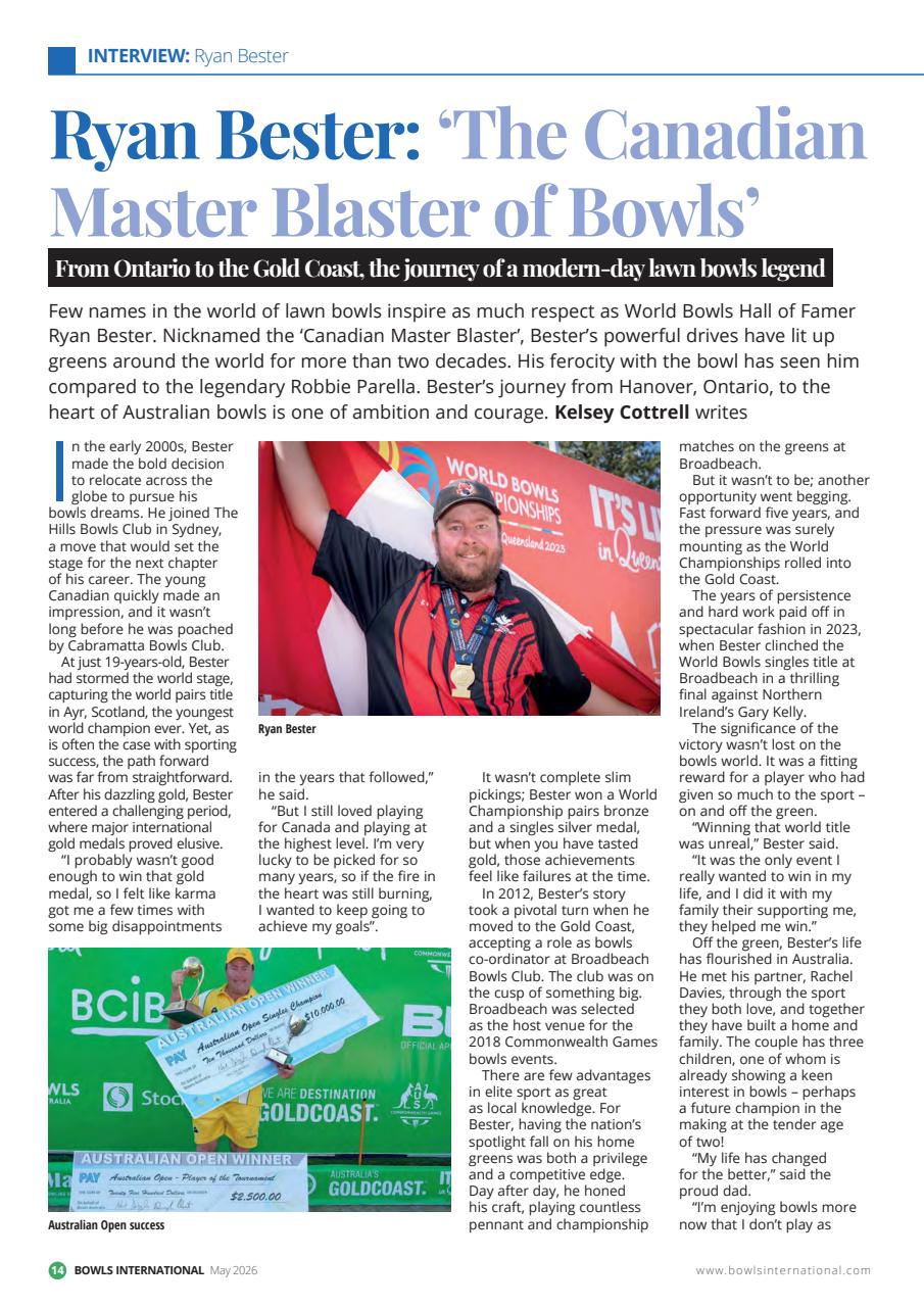 Bowls International Preview Pages