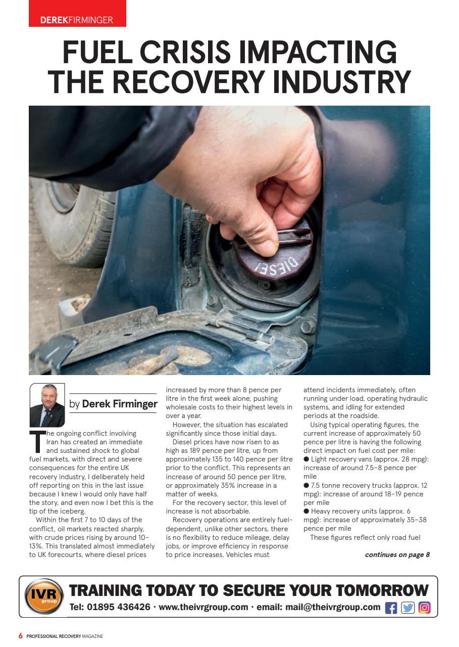 Professional Recovery Magazine Preview Pages