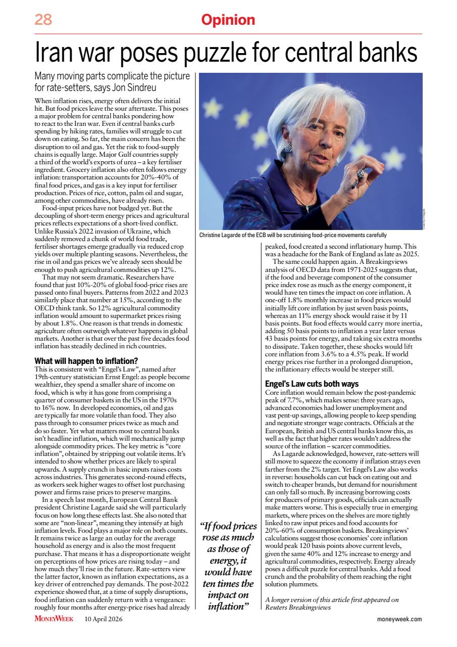 MoneyWeek Preview Pages