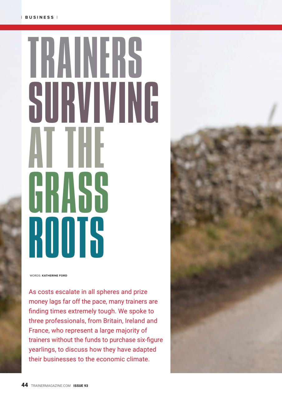 European Trainer Magazine - horse racing Preview Pages
