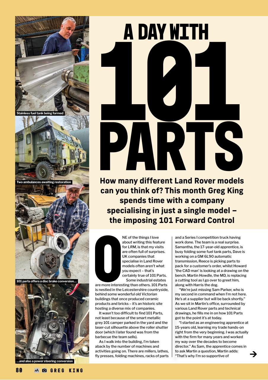 Land Rover Monthly Preview Pages