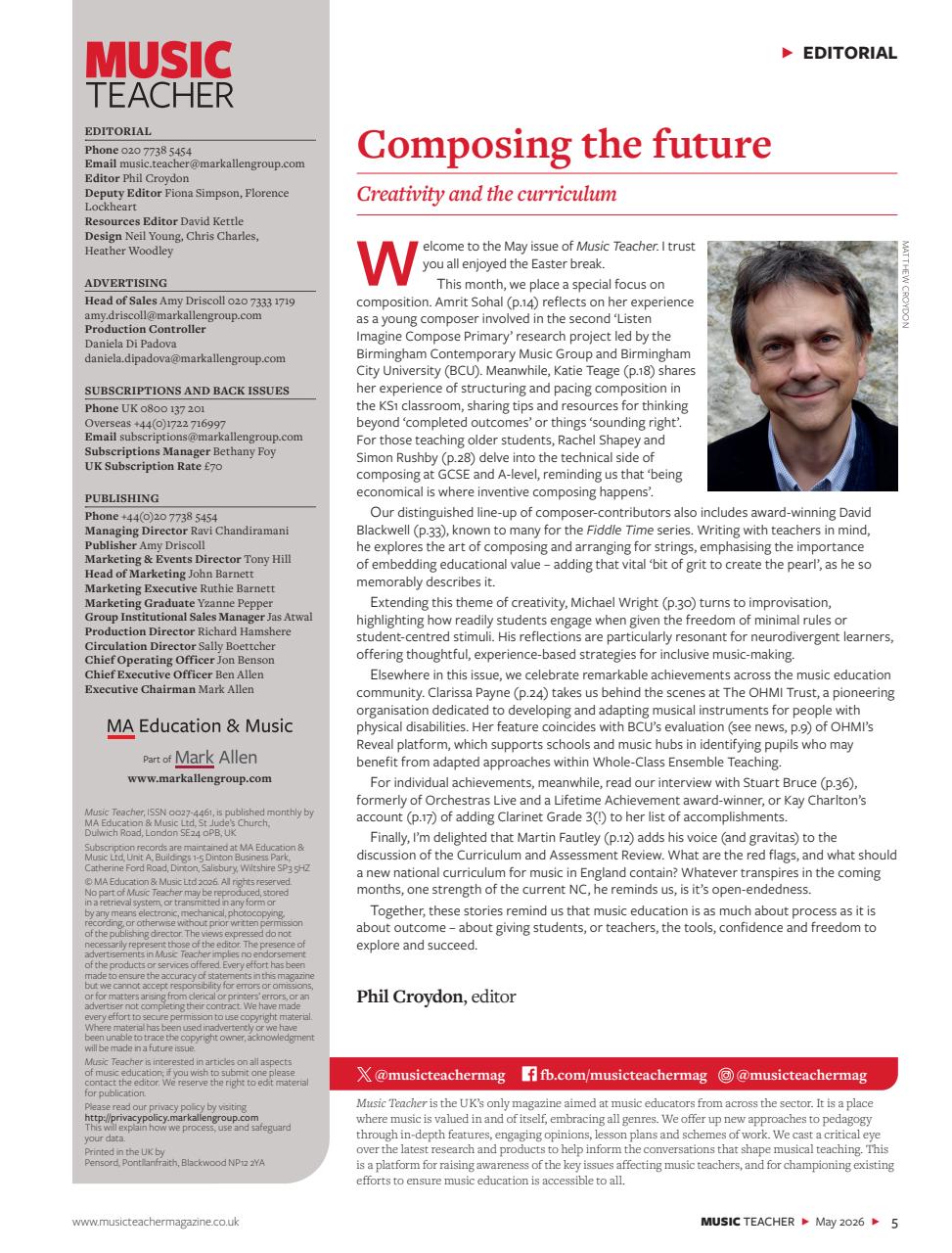 Music Teacher Preview Pages