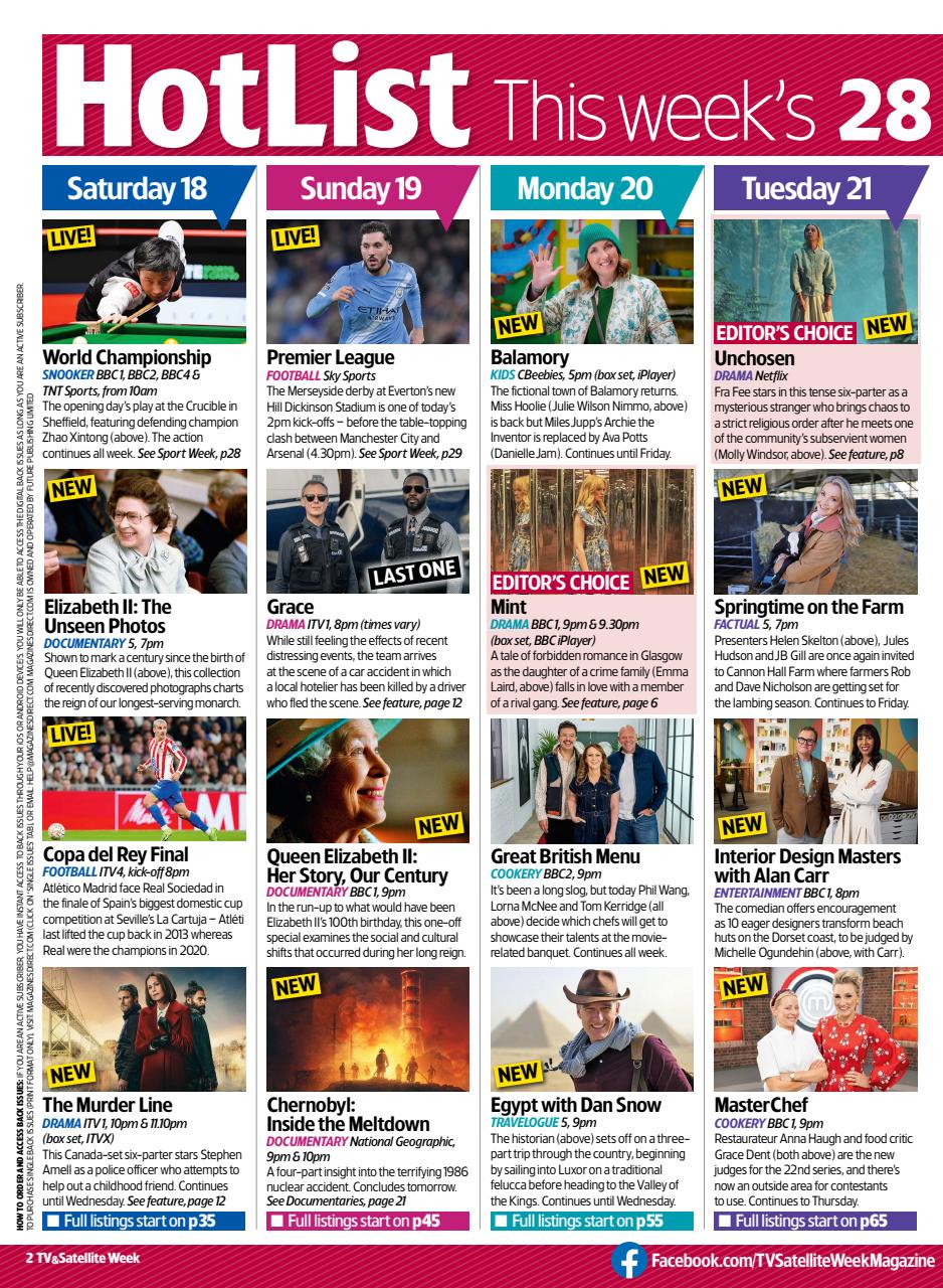 TV & Satellite Week Preview Pages