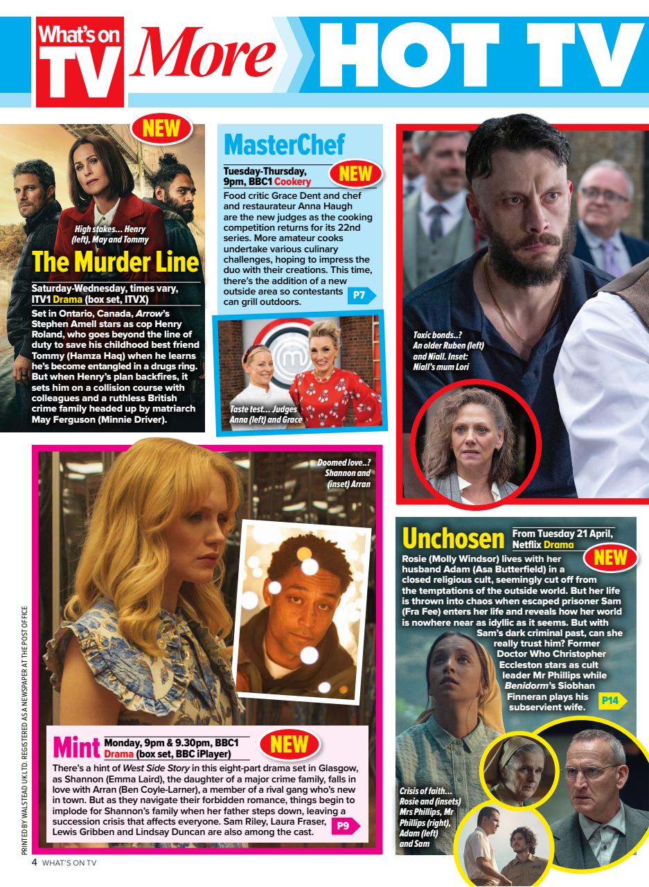 What's on TV Preview Pages