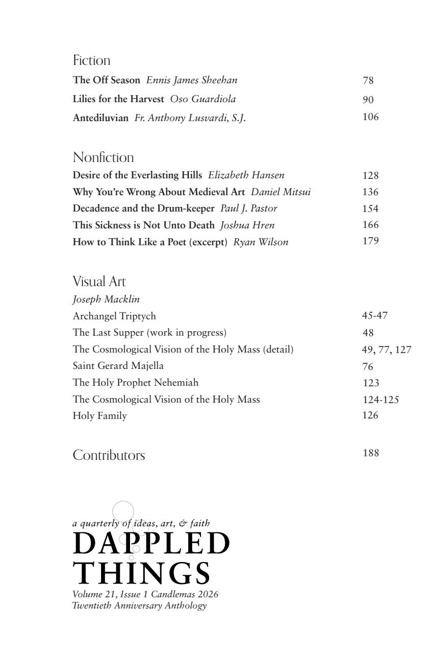 Dappled Things Preview Pages