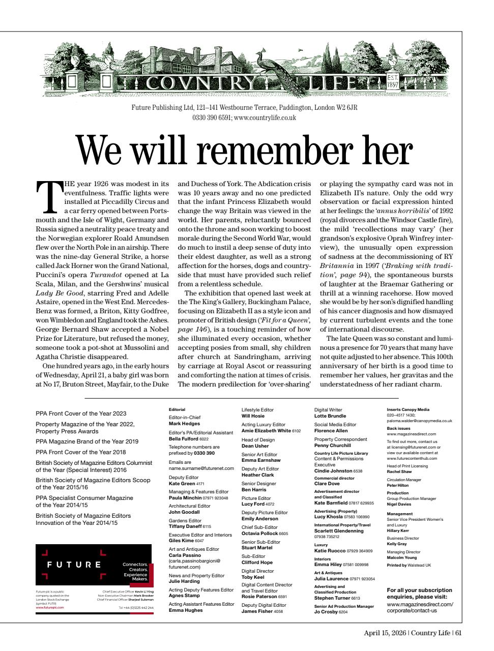 Country Life Preview Pages